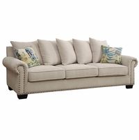 Current Skyler Ii Transitional Gray Fabric Upholstered Sectional Inside Radcliff Nailhead Trim Sectional Sofas Gray (Photo 5 of 10)