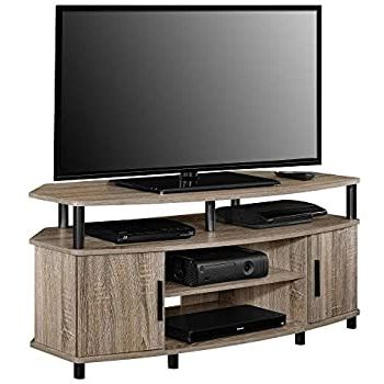 Deco Wide Tv Stands Regarding Well Liked Amazon: Tv Stand For 55 Inch Tv Multimedia Storage (View 2 of 10)