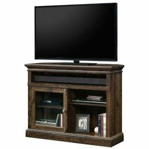Dillon Tv Stands Oak Throughout Best And Newest Sauder Barrister Lane 42" Corner Tv Stand In Iron Oak (View 4 of 10)