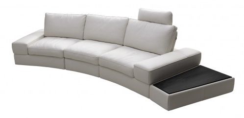Divani Casa Lilac White Leather Sectional Sofa Set Within Well Known Sectional Sofas In White (Photo 7 of 10)