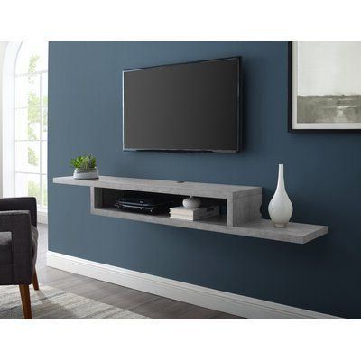 Diy Convertible Tv Stands And Bookcase With Regard To Most Current Orren Ellis Martin Furniture Asymmetrical Floating Wall (View 4 of 10)