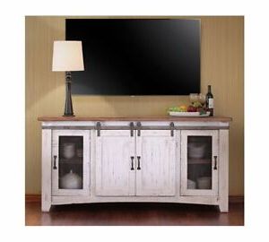 Ebay Intended For Most Popular Barn Door Wood Tv Stands (View 6 of 10)