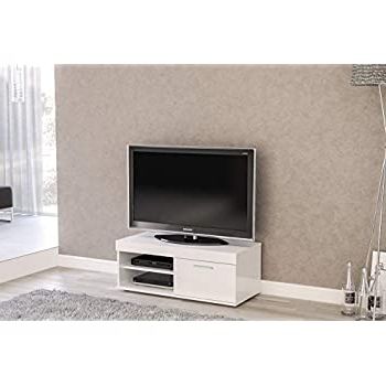Edgeware Small Tv Stands In Well Known Farrow White 90cm Tv Stand – Small Painted Media Unit (View 10 of 10)