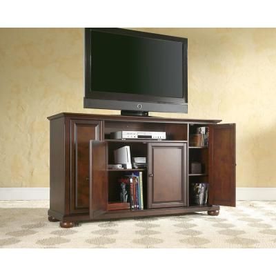 Famous Crosley Alexandria 48 In. Mahogany Wood Corner Tv Stand Inside Corner Tv Stands For Tvs Up To 60" (Photo 8 of 10)