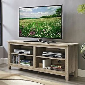 Famous Natural Wood Tv Stand Fits 60 Inch Tv Entertainment Inside Kasen Tv Stands For Tvs Up To 60" (Photo 7 of 10)
