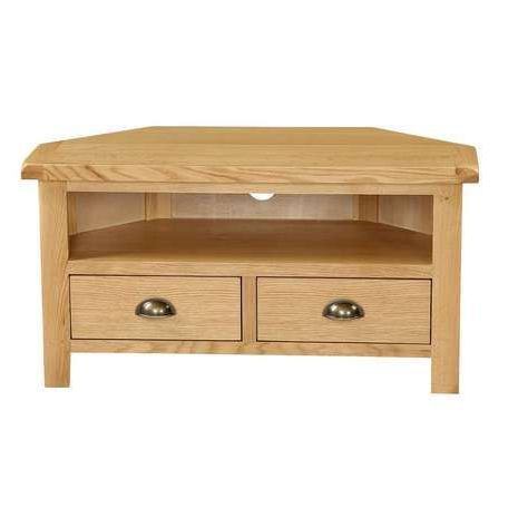 Featured Photo of 10 Inspirations Sherbourne Oak Corner Tv Stands
