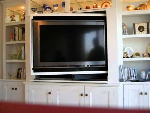 Famous Tv Stands With Drawer And Cabinets Throughout Revolving Tv Cabinet And Bookcase – Youtube (Photo 10 of 10)