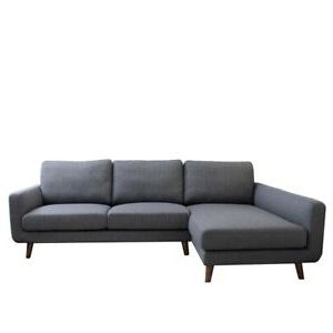 Favorite Alani Mid Century Modern Sectional Sofas With Chaise Pertaining To Mid Century Modern Preston Gray Sectional Sofa (left (View 7 of 10)