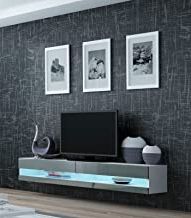Favorite Galicia 180cm Led Wide Wall Tv Unit Stands Within Amazon.co.uk: Wall Mounted Tv Cabinet (Photo 4 of 10)