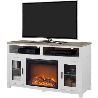 Fireplace Tv Stand, Electric In Electric Fireplace Tv Stands With Shelf (Photo 3 of 10)