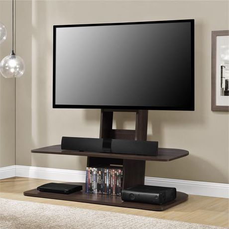 Galaxy Tv Stand With Mount For Tvs Up To 65", Black For Latest Valenti Tv Stands For Tvs Up To 65" (Photo 5 of 10)