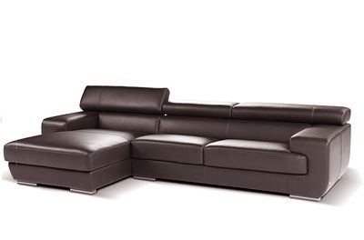 Featured Photo of 10 Collection of Matilda 100% Top Grain Leather Chaise Sectional Sofas