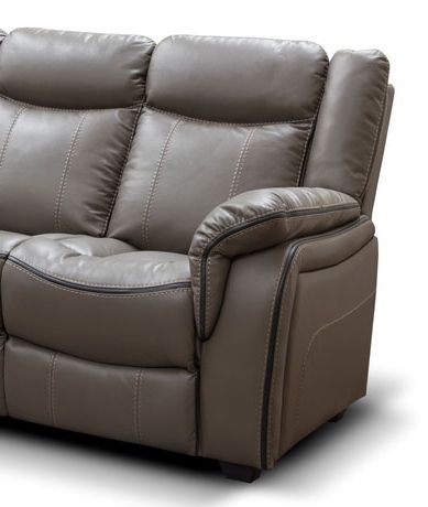 Gray Sofas Regarding 2017 Brooklyn Leather 2 Seater Sofa – Grey (Photo 7 of 10)