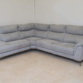 Grey Fabric 3 Piece Corner Sofa (View 10 of 10)