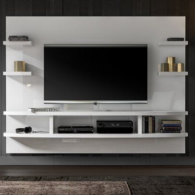Griffing Solid Wood Tv Stands For Tvs Up To 85" Throughout Newest Floating Tv Stands & Entertainment Centers You'll Love In (View 9 of 10)