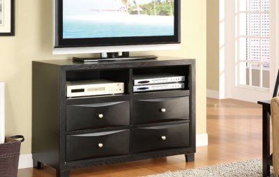 High Glass Modern Entertainment Tv Stands For Living Room Bedroom With Favorite Dark Cappuccino Contemporary Tv Stand W/storage Drawers (View 7 of 10)
