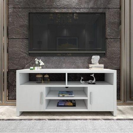 Horizontal Or Vertical Storage Shelf Tv Stands Inside Current Modern Tv Stand Cabinet Entertainment Unit Wooden Storage (View 6 of 10)