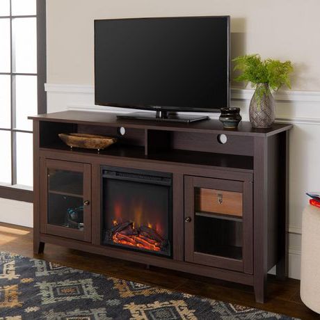 Kasen Tv Stands For Tvs Up To 60" For Most Up To Date Manor Park Modern Highboy Fireplace Tv Stand For Tvs Up To (View 2 of 10)