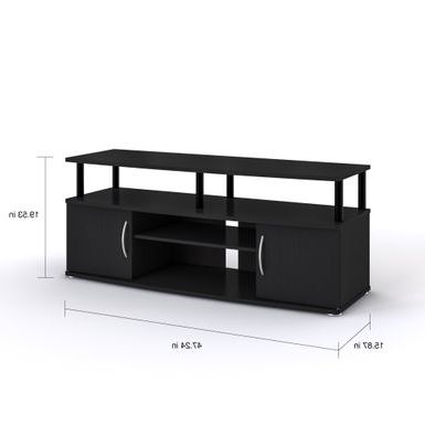 Latest Furinno Jaya Large Entertainment Center Tv Stands With Regard To Rent To Own Furinno Jaya Black Mdf Large Entertainment (Photo 1 of 10)