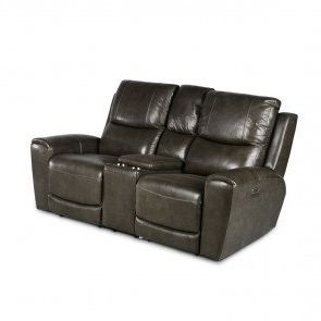 Laurel Gray Sofas In Recent Dexpen Saddle Double Reclining Loveseat W/ Console (View 6 of 10)