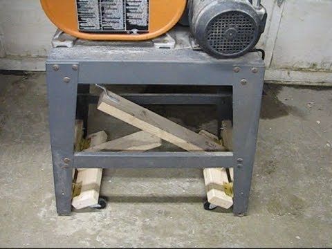 Lever Action Mobile Bandsaw Base – Youtube With Regard To Most Recent Mobile Tv Stands With Lockable Wheels For Corner (View 6 of 10)