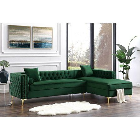 Living Room Green, Sectional Sofa, Living Room Designs With Regard To Dream Navy 2 Piece Modular Sofas (Photo 9 of 10)