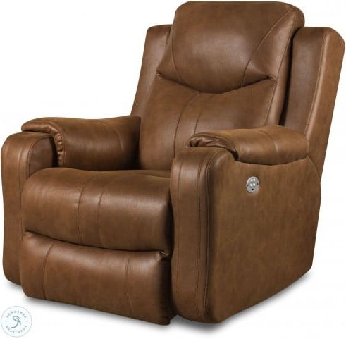 Marvel Brown Power Rocker Recliner With Power Headrest With Regard To Famous Expedition Brown Power Reclining Sofas (View 1 of 10)