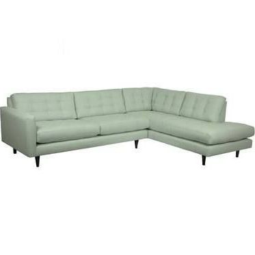 Mid Century Modern In Riley Retro Mid Century Modern Fabric Upholstered Left Facing Chaise Sectional Sofas (View 8 of 10)
