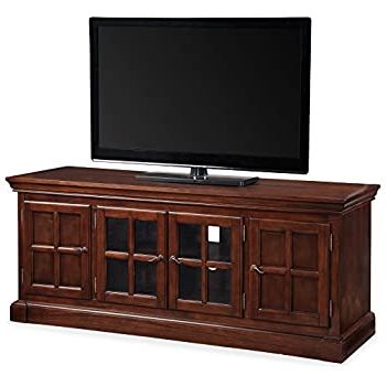 Modern Black Floor Glass Tv Stands For Tvs Up To 70 Inch Intended For Most Recent Amazon: Leick Riley Holliday Tv Stand, 62 Inch (Photo 8 of 10)