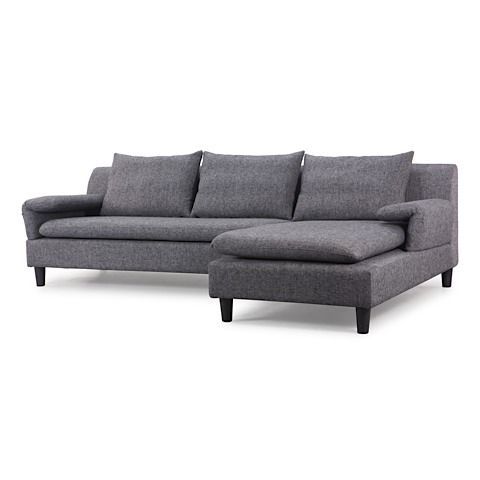 Modern Digs Furniture Throughout Recent 2pc Crowningshield Contemporary Chaise Sofas Light Gray (View 6 of 10)