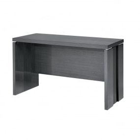 Monza Tv Stands Pertaining To Most Recent Monte Carlo Slate Grey High Gloss Extending Dining Table (View 9 of 10)