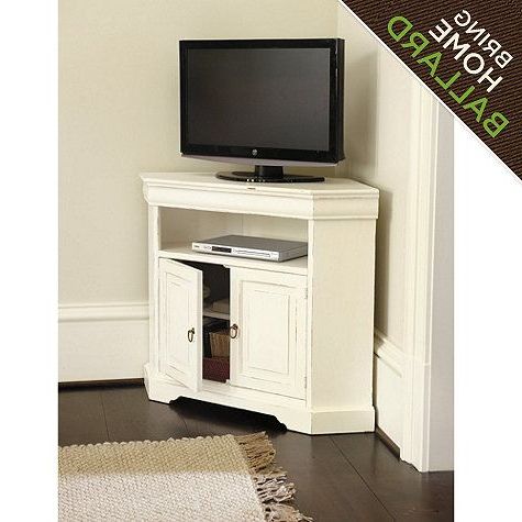 Most Current Angullo Corner Media Cabinet For #399 From Ballard Designs Pertaining To Hannu Tv Media Unit White Stands (Photo 6 of 10)