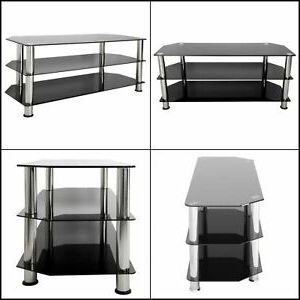 Most Popular Entertainment Center Tv Stand Black Chrome Legs For Up To For Chromium Tv Stands (View 7 of 10)
