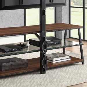 Most Popular Mainstays Arris 3 In 1 Tv Stand For Televisions Up To 70 Regarding Mainstays Arris 3 In 1 Tv Stands In Canyon Walnut Finish (Photo 8 of 10)