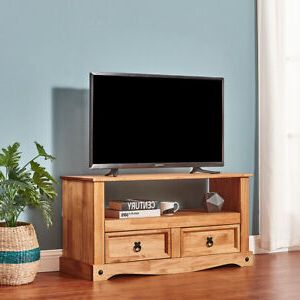 Most Recent Corona Grey Corner Tv Stands Intended For Modern Tv Unit Flat Screen Wide Stand 2 Drawer Media (View 4 of 10)