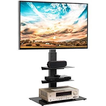 Most Recently Released Amazon: Universal Floor Tv Stand With Swivel Mount And With Regard To Rfiver Universal Floor Tv Stands Base Swivel Mount With Height Adjustable Cable Management (View 10 of 10)