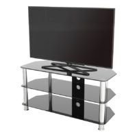 Most Recently Released Avf Group Classic Corner Glass Tv Stands With Sdc1000cm A: Classic – Corner Glass Tv Stand With Cable (Photo 3 of 10)