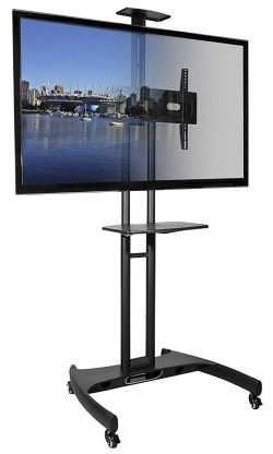 Most Recently Released Rolling Tv Cart Mobile Tv Stands With Lockable Wheels In Top 10 Best Rolling Tv Stands In 2020 (Photo 2 of 10)