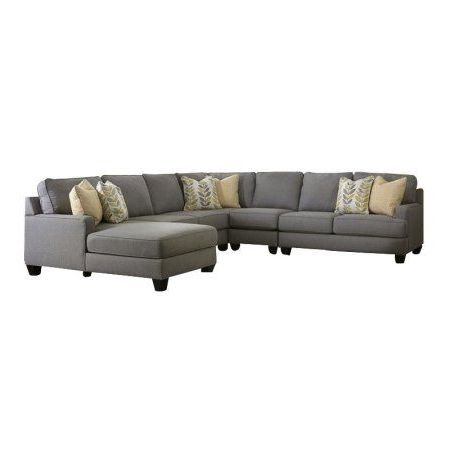 Most Recently Released Signature Designashley Furniture Chamberly 5 Piece Within 2pc Burland Contemporary Sectional Sofas Charcoal (Photo 6 of 10)