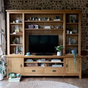 Most Recently Released Solid Wood Oak, Pine & Painted Tv Stands & Tv Units – The Intended For Carbon Extra Wide Tv Unit Stands (View 9 of 10)