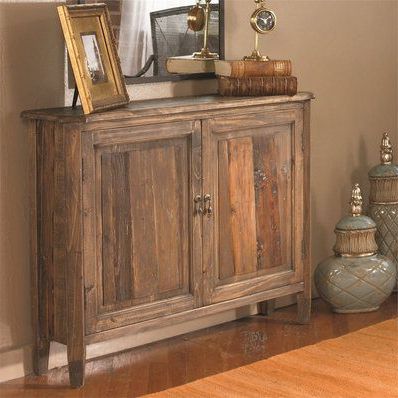 Narrow Reclaimed Wood Console Table (Photo 8 of 10)