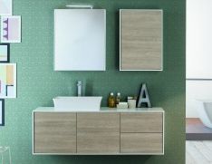 Nella Vetrina Summit 05 Modern Luxury Italian Bathroom For Current Puro White Tv Stands (View 5 of 10)