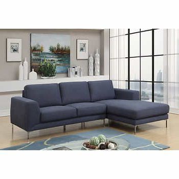 Newest Breeze Azure Blue Sofa With Left Hand Facing Chaise (View 4 of 10)
