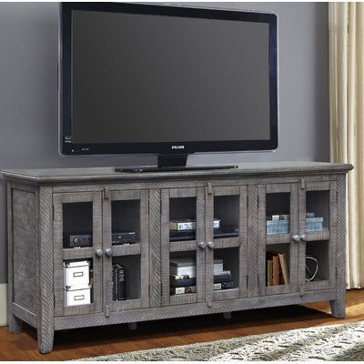 Newest Grandstaff Tv Stands For Tvs Up To 78" Intended For August Grove Geers Solid Wood Tv Stand For Tvs Up To 78 (Photo 10 of 10)