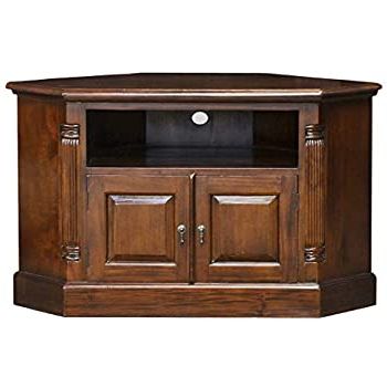 Newest Mahogany Corner Tv Unit: Amazon.co.uk: Kitchen & Home In Corner Tv Stands For Tvs Up To 48" Mahogany (Photo 2 of 10)