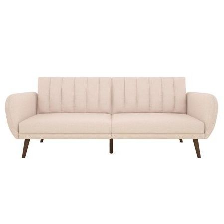Newest Novogratz Brittany Linen Futon Couch, Multiple Colors $322 In Brittany Sectional Futon Sofas (Photo 5 of 10)