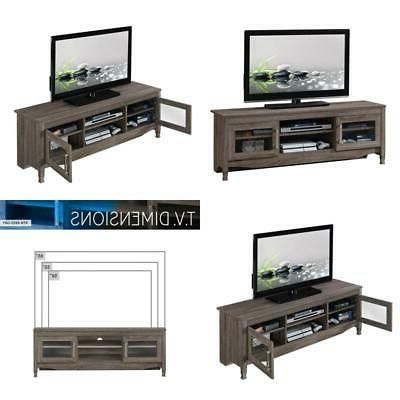 Newest Techni Mobili 53 In. Gray Wood Tv Stand Fits Tvs Up To 65 With Techni Mobili 53" Driftwood Tv Stands In Grey (Photo 7 of 10)