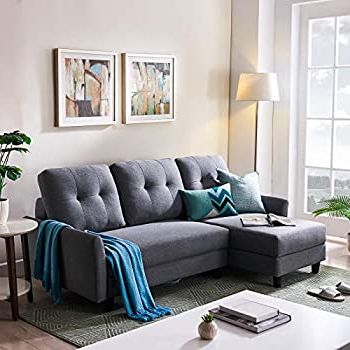 Owego L Shaped Sectional Sofas For Fashionable Amazon: Honbay L Shape Couch Bed Sofa Reversible (View 8 of 10)