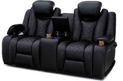 Panther Leather Power Reclining Sofa Console Loveseat Intended For Favorite Panther Black Leather Dual Power Reclining Sofas (Photo 4 of 10)