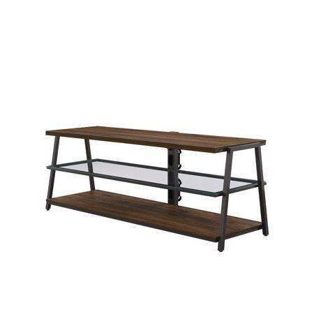 Popular Mainstays Arris Tv Stand For 70 Inch Flat Panel Tvs Up To With Regard To Mainstays Arris 3 In 1 Tv Stands In Canyon Walnut Finish (View 3 of 10)